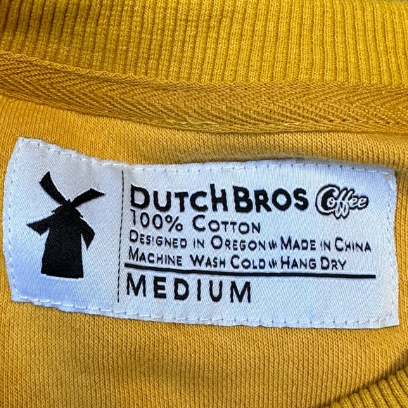 Dutch Bros SALE Gold Logo Crewneck Lightweight Fleece Sweater XS+Small+MED+L+XXL - Picture 7 of 17